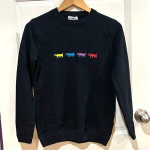 VTG Keith Haring 90s Sweater Unisex Relaxed Casual Y2K Art Nerdy Streetwear